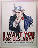 US Army recruiting Poster, Musee de l'Armee, Paris