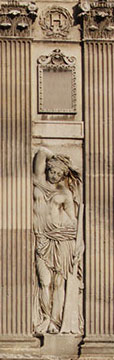 Detail of the Fontaine des Innocents in Paris