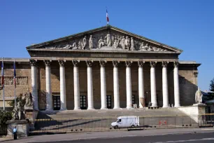 Front colonnade of the Palais Bourbon, Paris