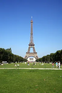 Eiffel Tower seen from Champ de Mars, Paris