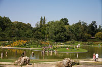 The main pond of the Parc Floral de Paris