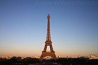 Eiffel Tower in the evening