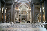Interior of the Pantheon in Paris