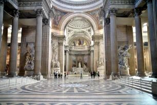 Interior of the Pantheon in Paris