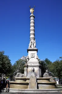 Palmier Fountain at the Place du Chatelet in Paris
