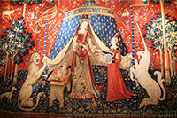 The Lady and the Unicorn, Flemish Tapestry at the Musee de Cluny, Paris