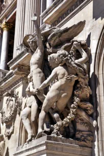 Sculpture group 'Dance' at the Opera Garnier in Paris