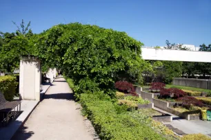 The modern Parc André Citroën in Paris