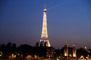 Eiffel Tower at night, Paris