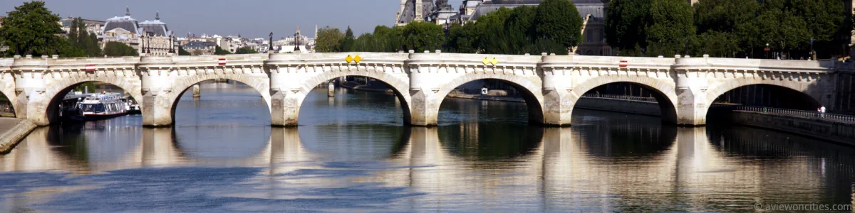 The Pont Neuf in Paris almost done being renovated 