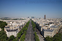 View over Paris from the Arc de Triomphe