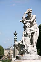 Statue in the Jardin Robert Cavelier de la Salle, Paris