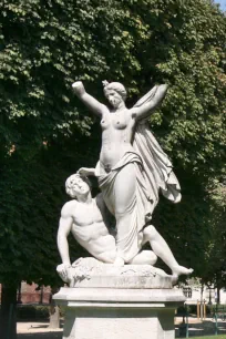Allegorical statue of Dawn in the Jardins de l'Observatoire in Paris