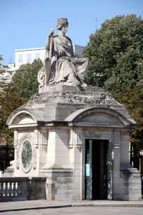 Allegorical statue of Brest at the Place de la Concorde in Paris