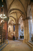 Aisle and chapels at the Eglise Saint-Germain-des-Prés, Paris