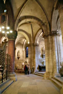 Aisle and chapels at the Eglise Saint-Germain-des-Prés, Paris