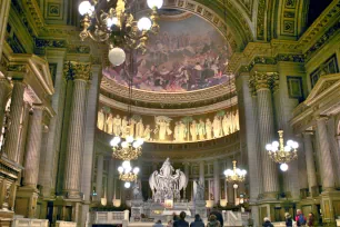 Interior of the Madeleine Church in Paris