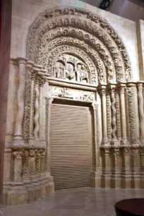 Portal of the Saint-Fortunat church in Charlieu, Cité de l'Architecture, Paris