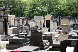 Graves of the Montparnasse Cemetery, Paris