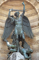 Statue of Saint Michael, Fontaine Saint-Michel, Paris
