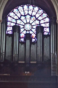 The Great Organ of the Notre-Dame Cathedral in Paris