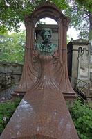 Grave of Émile Zola at the Montmartre Cemetery in Paris