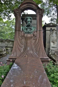Grave of Émile Zola at the Montmartre Cemetery in Paris