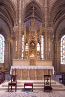 High alter of the Saint-Denis Basilica in Paris