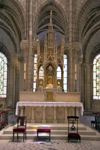 High altar of the Saint-Denis Basilica in Paris