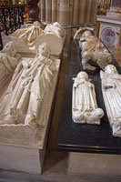 Medieval funerary statues in the Saint Denis Basilica