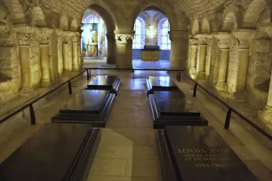 Bourbon graves in the crypt of the Saint Denis Basilica