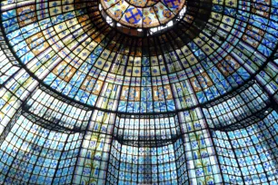 Glass dome of Printemps magasin in Paris