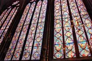 Stained-glass windows in Sainte-Chapelle, Paris