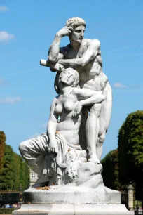 Allegorical statue of Twilight in the Jardins de l'Observatoire in Paris