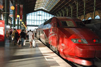 A TGV in the Gare du Nord, Paris