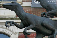 Dinosaur sculpture in front of the Academy of Natural Sciences, Philadelphia