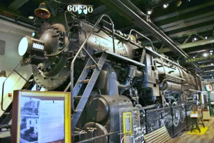Baldwin 60000 locomotive in the Franklin Institute Science Museum in Philadelphia