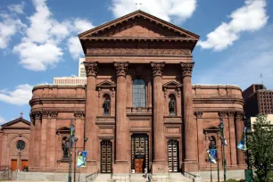Front façade of the Saints Peter and Paul Cathedral Facade, Philadelphia
