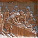 Signing of the Declaration of Independence, Monument to Scottish Immigrants, Philadelphia