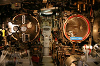 Torpedo tubes in the After Torpedo Room, Becuna, Philadelphia