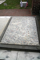 Grave of Benjamin Franklin at the Christ Church Burial Ground in Philadelphia