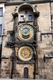 Astronomical clock and calendar of the Old Town Hall in Prague