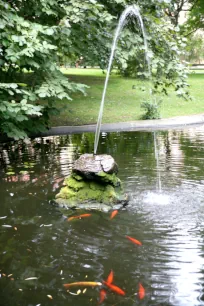 Fish pond in the Vojan Gardens, Prague