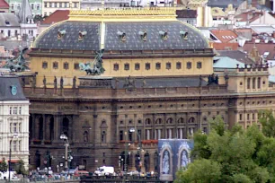 The National Theatre seen from Prague Castle