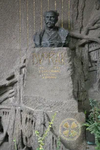 Grave of Anton Dvorak, Vyšehrad cemetery, Prague