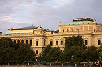 Rudolfinum seen from lesser town, Prague