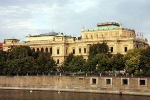 Rudolfinum seen from lesser town, Prague