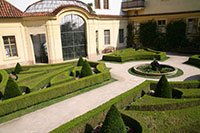 The lower terrace and the aviary, vrtba garden, prague