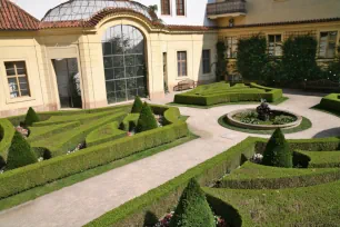 The lower terrace and the aviary, Vrtba Garden, Prague