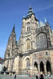 Clock Tower of the St. Vitus Cathedral in Prague